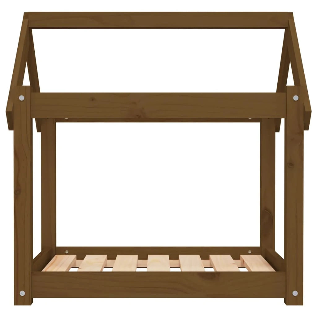 Divano letto per cani comodo 71 x 55 x 70 cm in legno massello di pino marrone 02_0042913