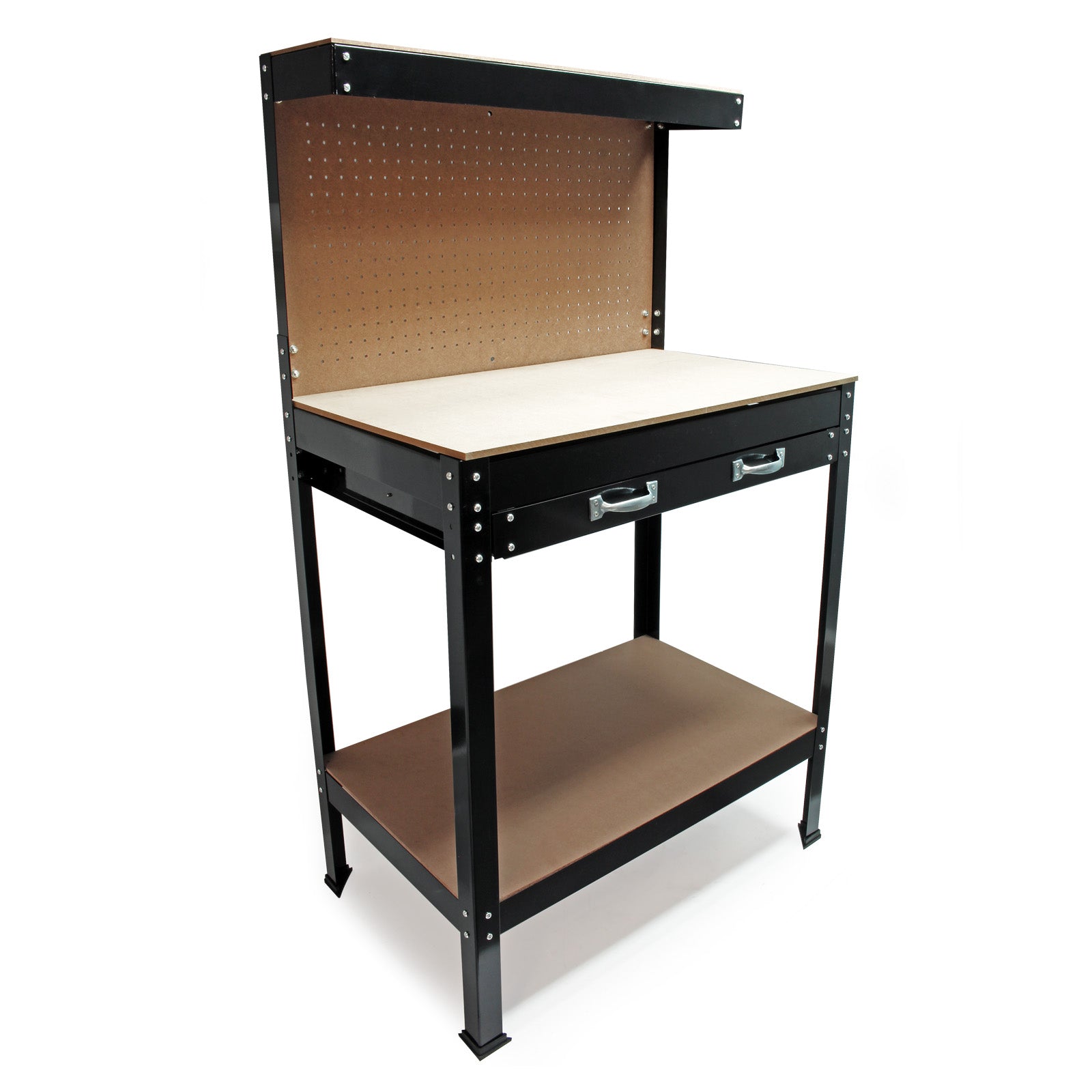 Banco da lavoro 800x500x1400mm Tavolo da officina con parete forata