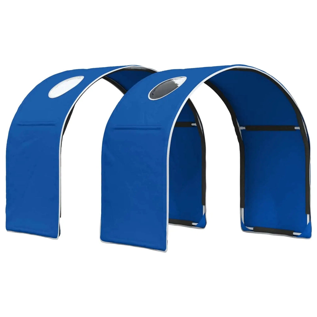 Tunnel per Letto 2 pcs Blu 211 x 52,5 x 2 cm Poliestere 893704