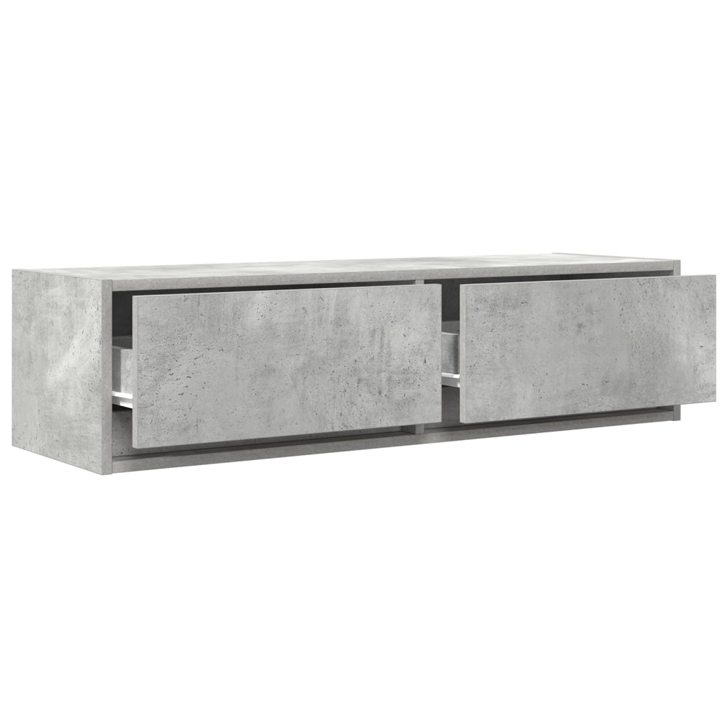Mobile TV Grigio Cemento 100x31x25,5 cm Legno Ingegnerizzato
