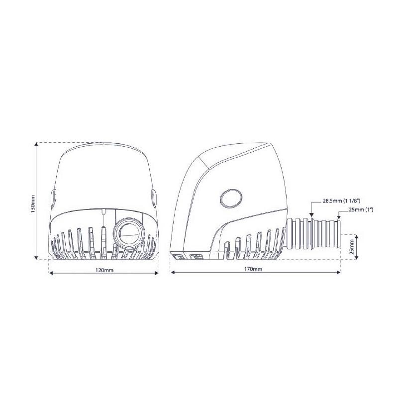 POMPA ORCA AUTO 1300 GPH 24V