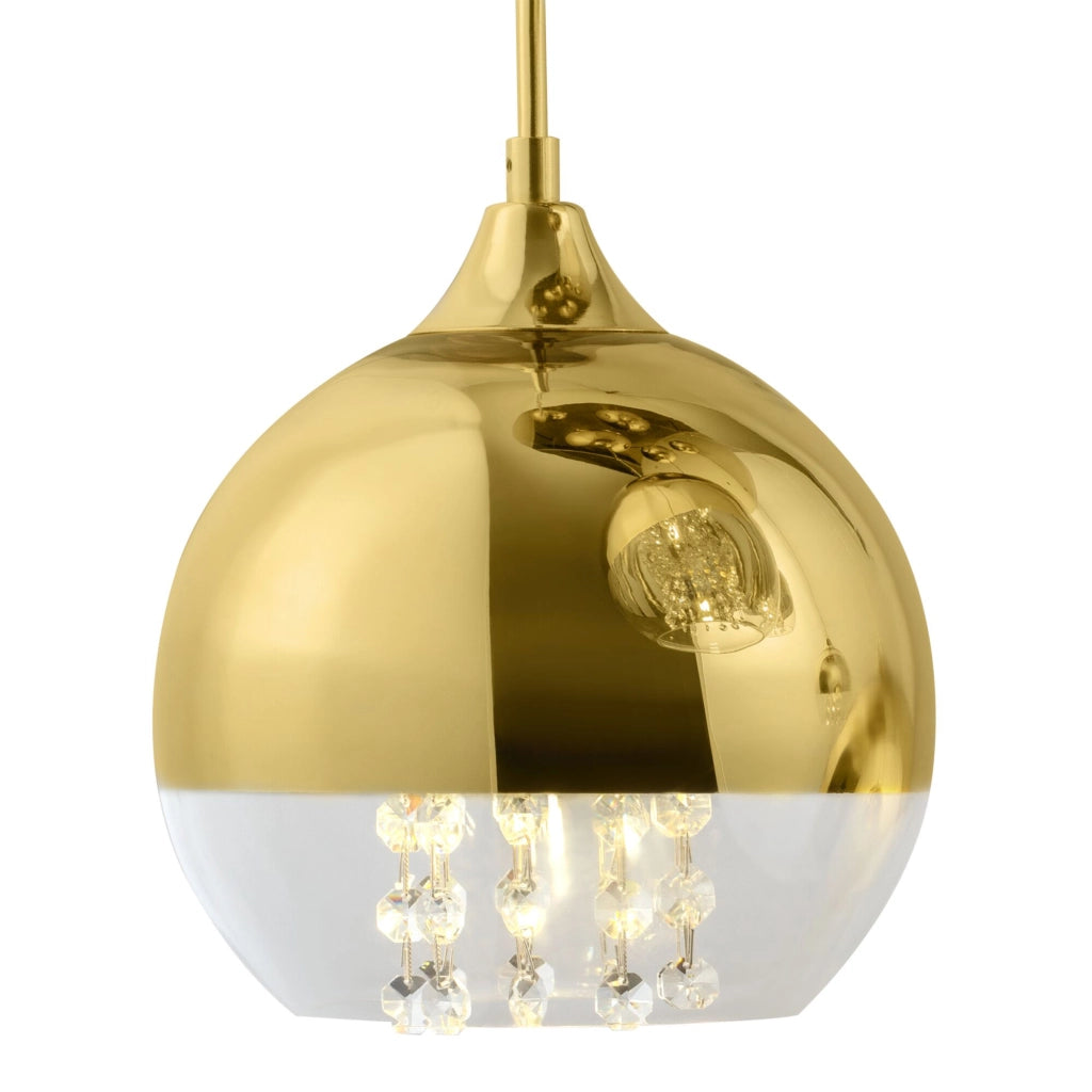 Maytoni Lampadario contemporaneo Fermi 5 luci E27 oro metallo vetro
