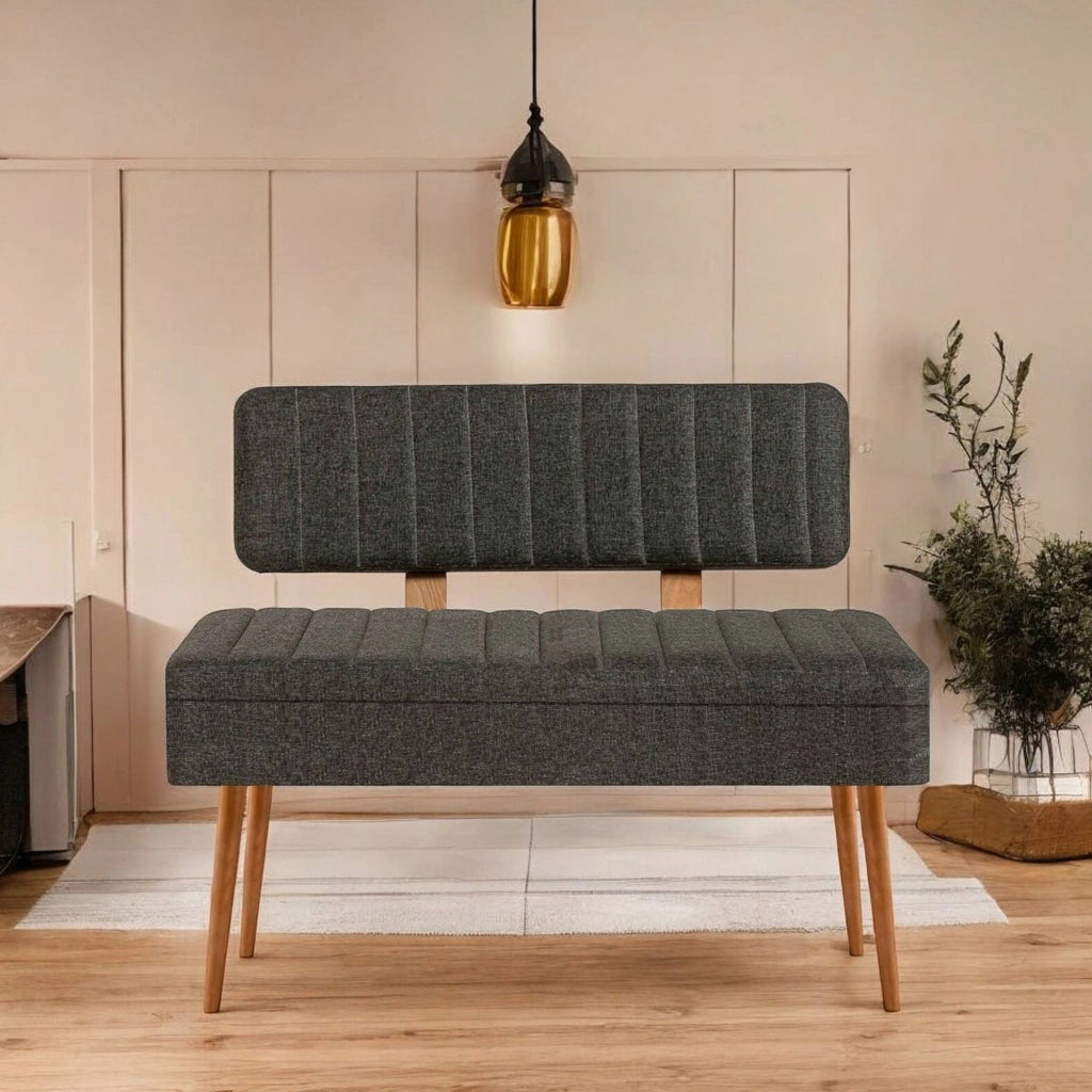 Barthelemy, Panca Peso Supportato 150 kg, 105x40x85h cm Marrone Quercia