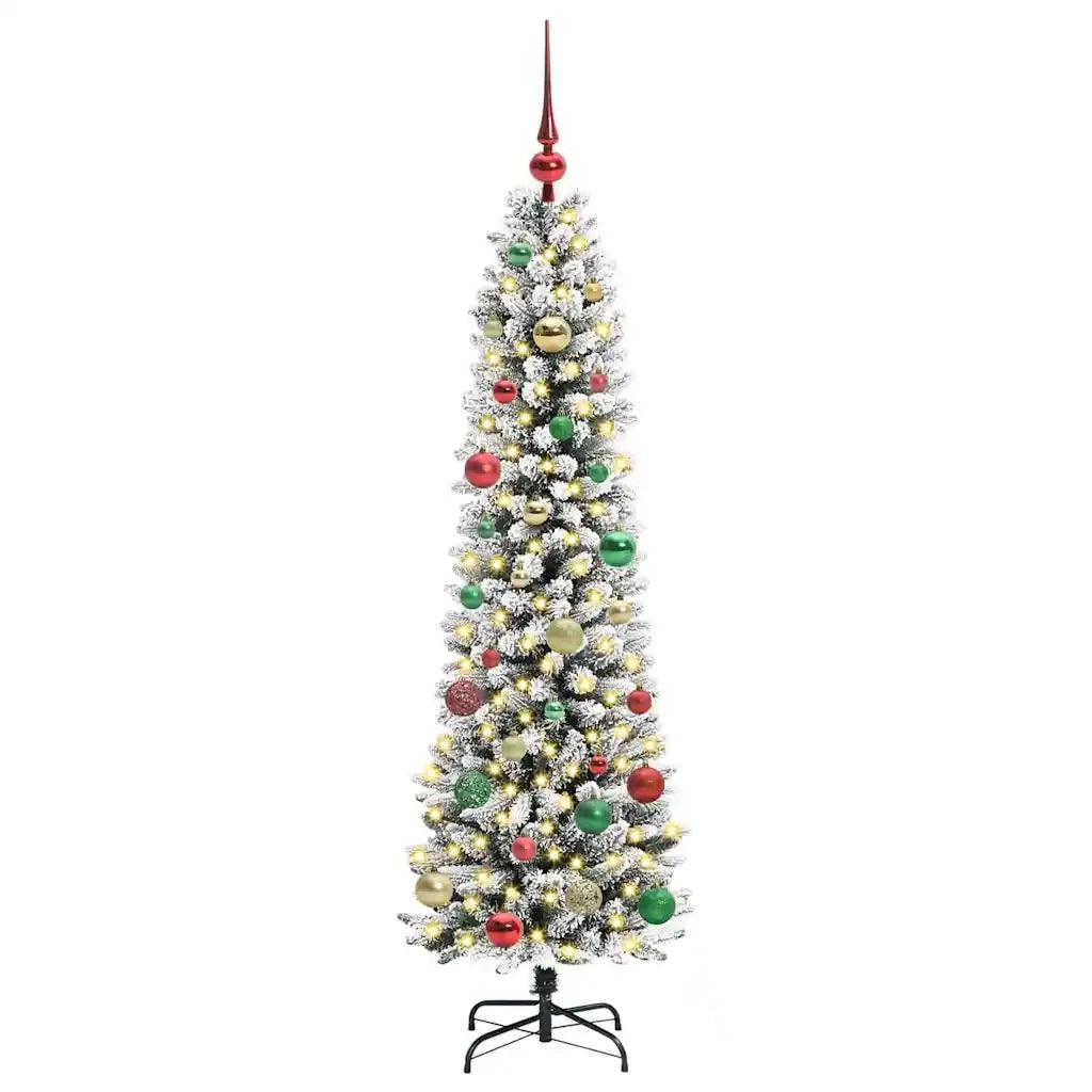 Albero di Natale | Decorazioni natalizie artificiale con 150 LED Bianco 150 cm
