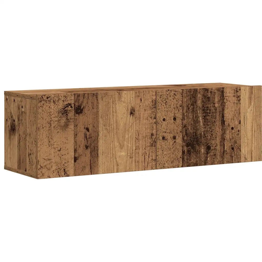 vidaXL Set Mobile TV 7 pz Montato a Parete Legno Antico in Truciolato