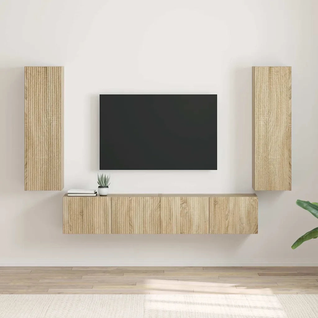 Mobile TV da parete 2 pcs Sonoma 30 x 31 x 100 cm 892314
