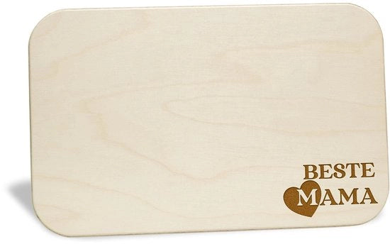 Scelta personalizzata per tavola da colazione con incisione | Regalo per la mamma per la festa della mamma, compleanno, Natale | Tavola da colazione personalizzata con frase | Idee regalo, regalo di compleanno, piccola sorpresa