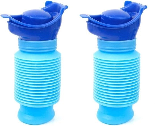 Urine per Uomo - Con coperchio - Flacone di Urina - Flacone di Urina - 750 ml - Ripiegabile - 2 pezzi - Must Have!