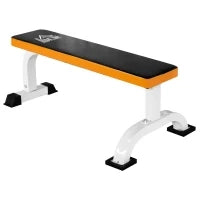Panca piana, Capacità max 200 kg, 112x 62 x 43 cm, Nero