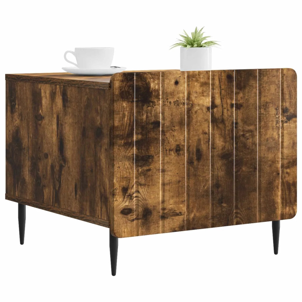 Tavolino da salotto con cassetto Rovere Fumo 49 x 50 x 42 cm 894510