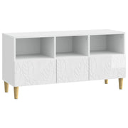 Mobile TV 102 x 34,5 x 50 cm Bianco Lucido Legno ingegnerizzato