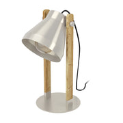 Lampada Da Tavolo Vintage Cawton Acciaio Grigio Acciaio 1 Luce E27
