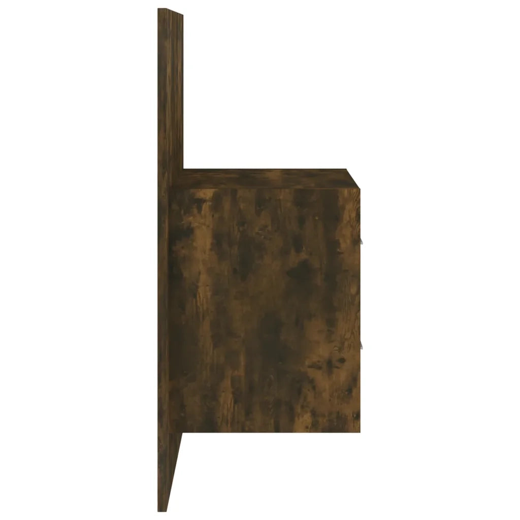 Comodino a Muro Rovere Fumo 816958