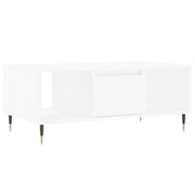 Tavolino da salotto | Tavolino da caff¨¨ | Tavolino da Soggiorno Bianco 90x50x36,5 cm in Legno Multistrato