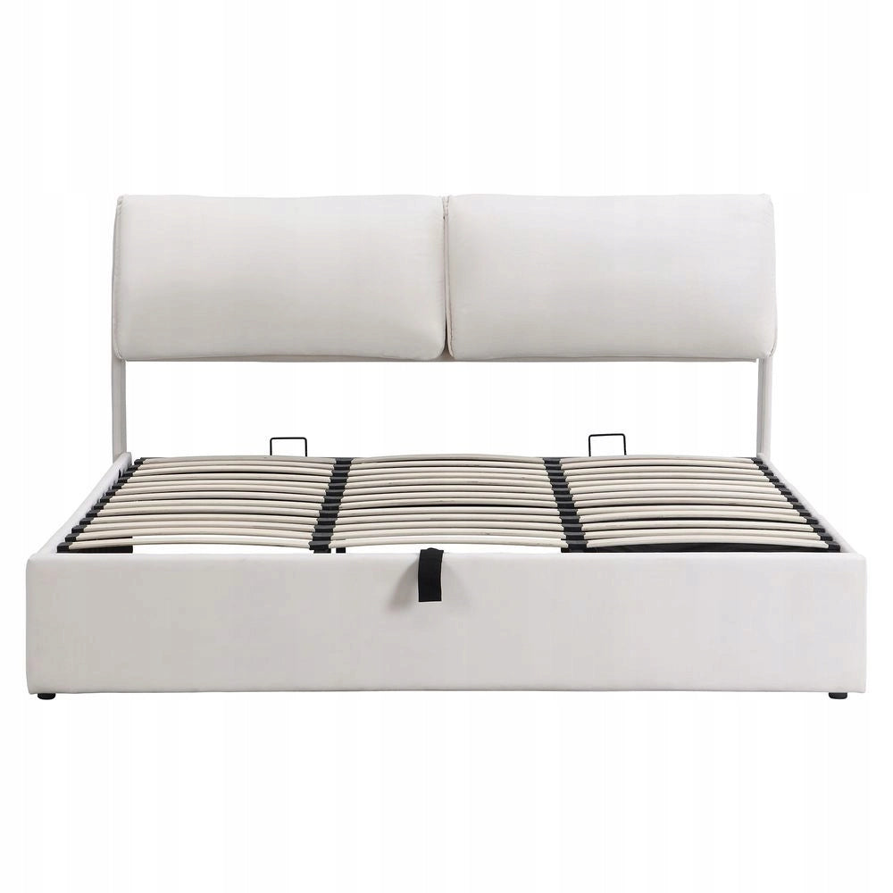 Letto con contenitore 180x200cm - Xylo - Beige 3 cassetti idraulici