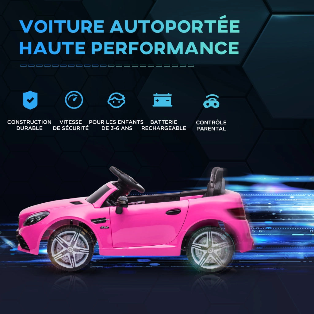 Auto Elettrica Mercedes SLC 300 ¨C Xylo ¨C 12V Rosa con Telecomando Effetti Luminosi
