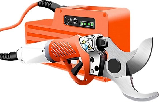 Snoeischaar elettrica PRO - Accu Tonnellino - Accu Takkenschaar - 45 mm - Disegno Borsa - Arancione