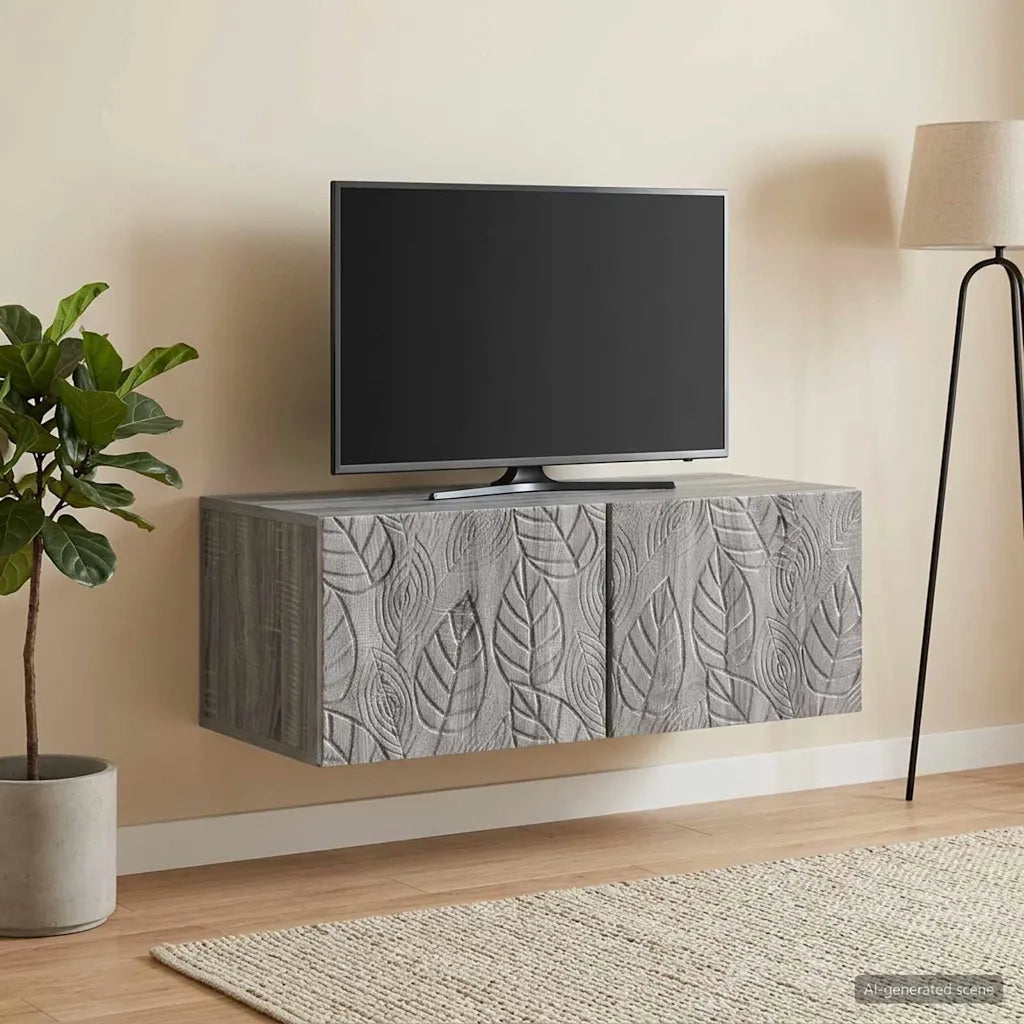 Mobile Porta TV da Muro 78,5 x 41 x 30 cm Sonoma grigio 898861