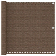 Schermo da balcone-Pannello per balcone Marrone 90 x 800 cm HDPE e alluminio