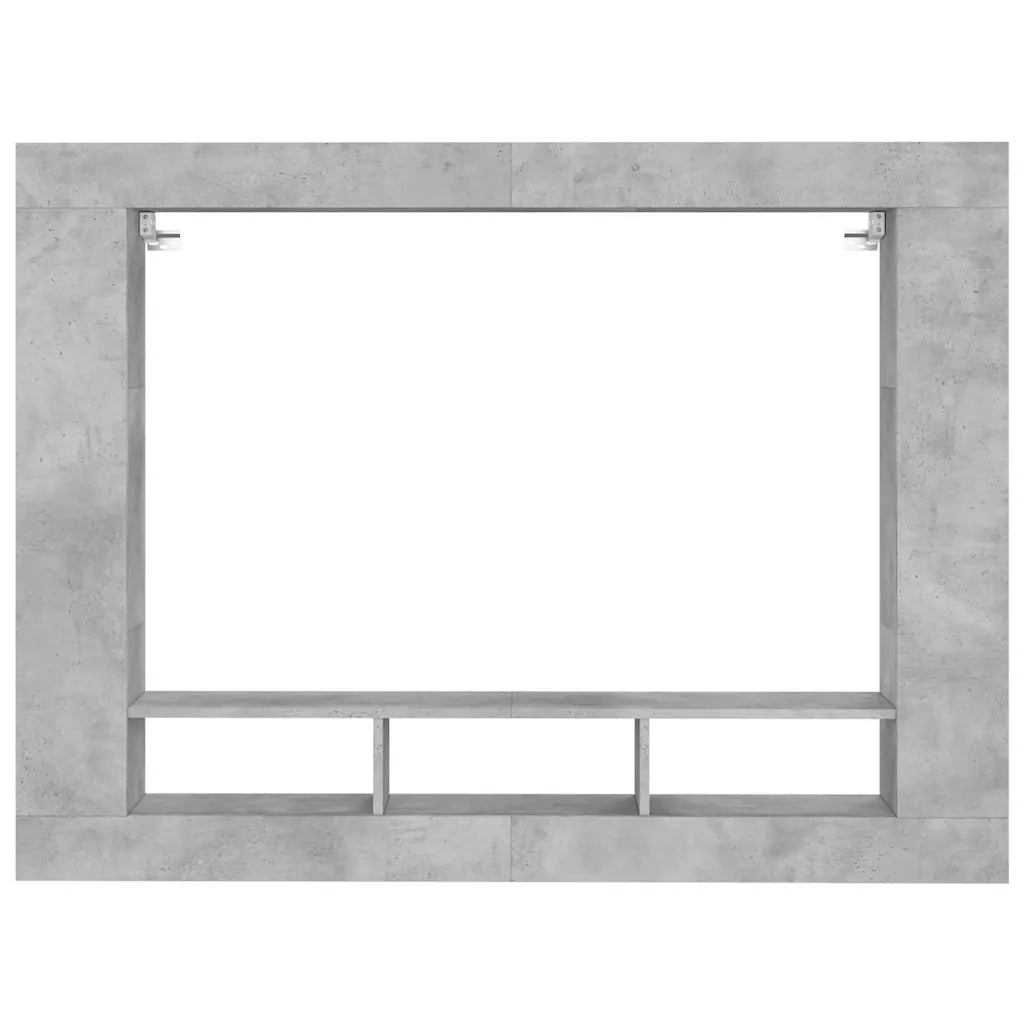 Mobile Porta TV Grigio Cemento 152x22x113 cm Legno Multistrato 833725