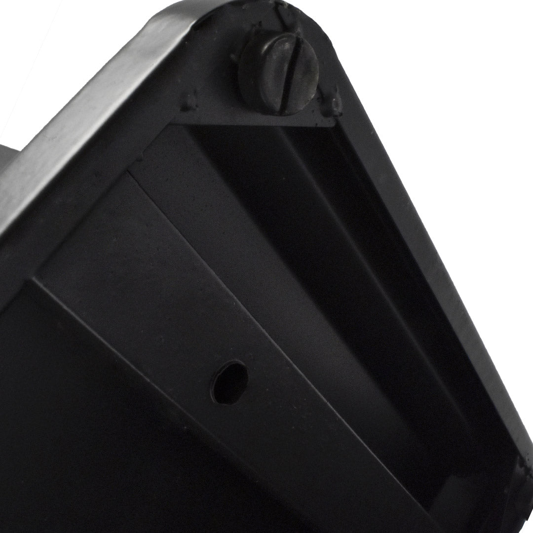 Posacenere a Colonna con Cestino 34,5x119,5x31 cm in Metallo Nero Opaco 14L per Interno Esterno