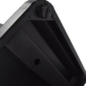 Posacenere a Colonna con Cestino 34,5x119,5x31 cm in Metallo Nero Opaco 14L per Interno Esterno