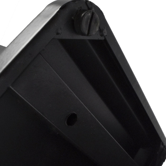 Posacenere a Colonna con Cestino 34,5x119,5x31 cm in Metallo Nero Opaco 14L per Interno Esterno