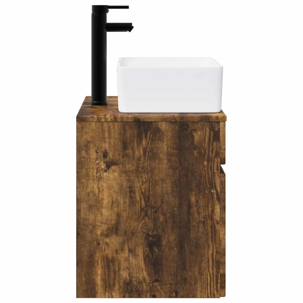 Mobile lavabo da parete Rovere Fumo 49 x 41 x 63 cm