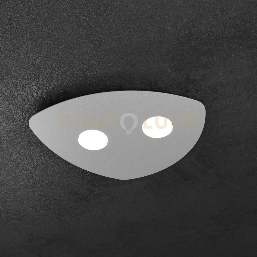 SHAPE APPLIQUE-PLAFONIERA 2 LUCI GRIGIO 1143-2-GR