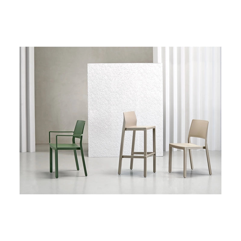 SET 4 SGABELLI KATE TECNOPOLIMERO HT 75CM MADE IN ITALY SCAB DESIGN - Azzurro 62