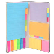 Blocchetto multifunzionale - Blocchetto di appunti - Blocchetto di note - Set di note adesive - Copertina in pelle PU - Riciclabile - Blocchetto di appunti