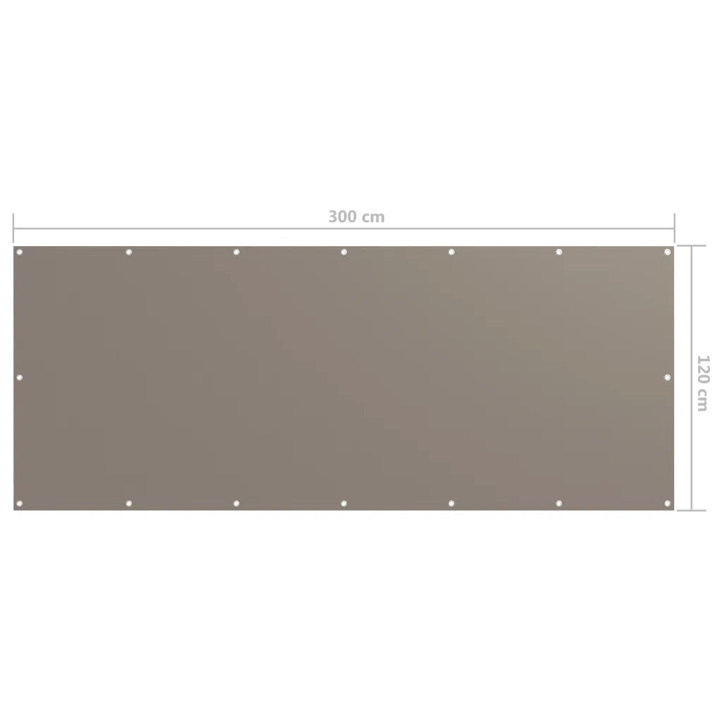 Paravento da Balcone Talpa 120x300 cm Tessuto Oxford 134992