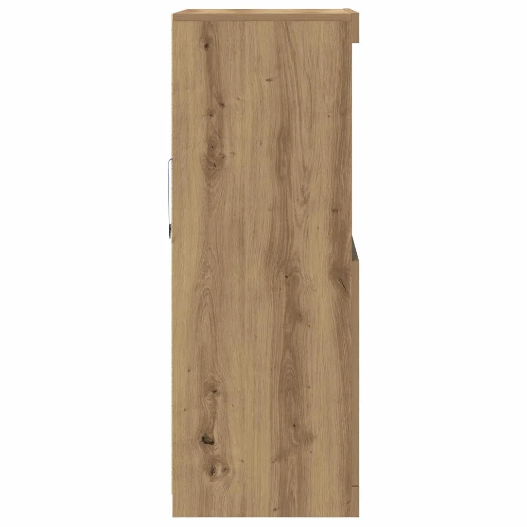 Madia LED Marrone 60 x 37 x 100 cm Legno multistrato 863034
