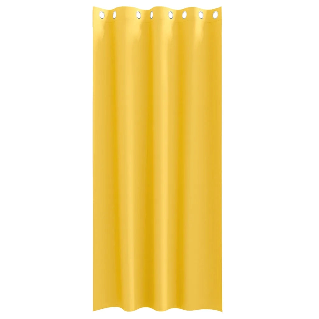 Tende Blackout con Anelli 2 pz Giallo senape 245 x 140 cm 4107396