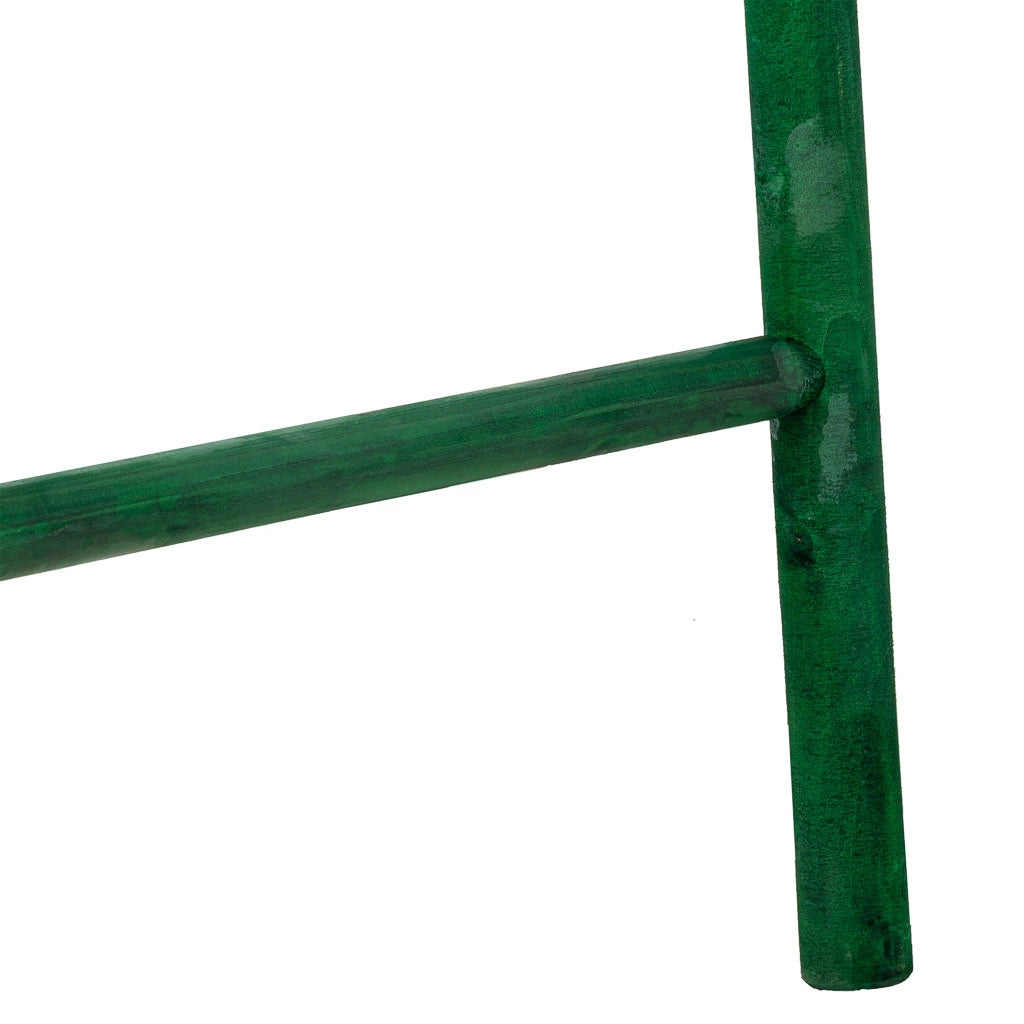 Escalera estanteria de madera verde 44x3x120h cm