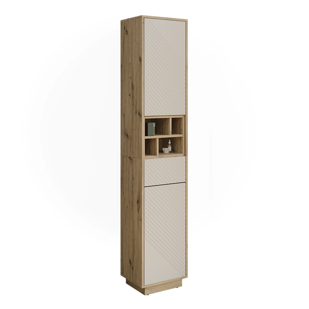 Armadio alto Beatrice Cachemire/Rovere artigianale 38 x 190 cm Vicco