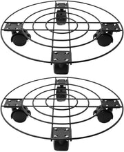 Supporto per piante con trolley per piante heavy duty e supporto per piante girevole, inclusa ruote stabili e sicure con chiusura a molla per interni, balcone o uso in serra - 1 pezzo