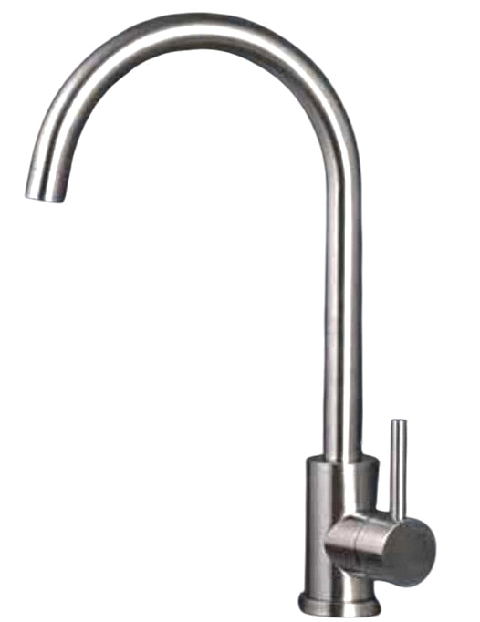 Miscelatore Lavello Canna a Ponte Girevole Acciaio Inox – Cartuccia Ø35 mm
