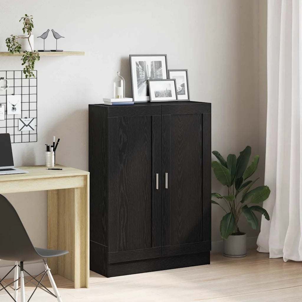 Armadio per Libri 3 livelli 82,5 x 30,5 x 115 cm Rovere Nero 862516