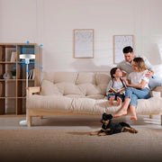 Ventilatore a soffitto con illuminazione LED a distanza regolabile Silenzio Energetico - 36W motore DC con flusso d'aria invertibile 3 tonalità di luce touch screen regolazione oraria 8 ore 3 livelli di altezza