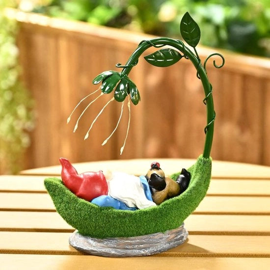 Lanterna solare per giardino - Illuminazione solare - 1 pezzo - Verde - Resina - 26 x 19 x 9,5 cm