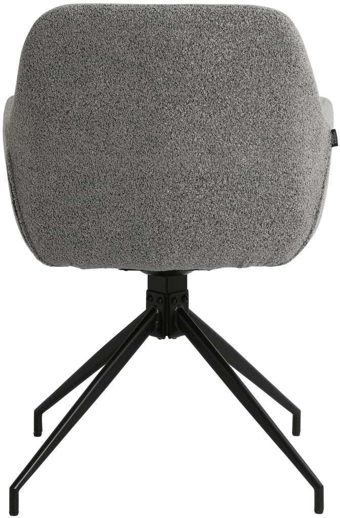 Sedia per sala da pranzo Merlinda in tessuto Teddy 3