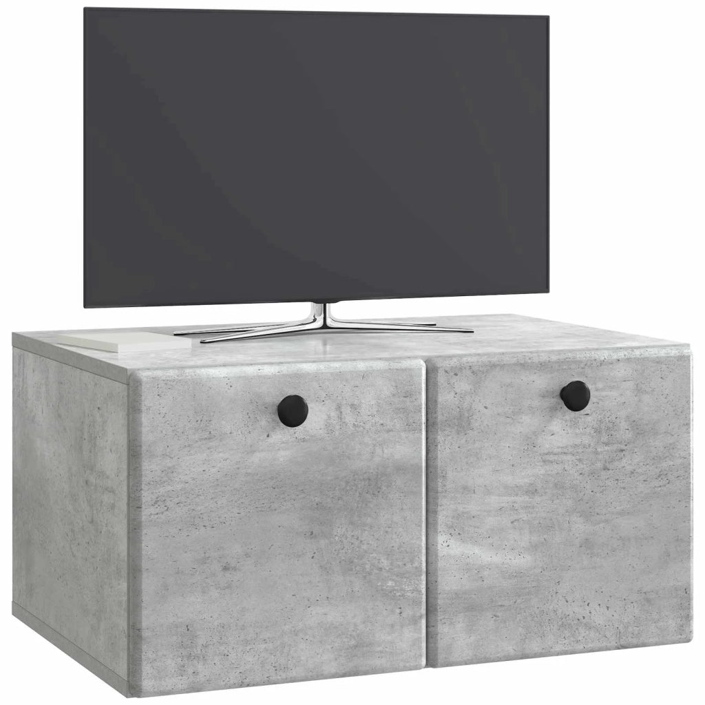 Mobile Porta TV da Muro 59,5 x 41 x 30 cm Grigio Cemento 899188
