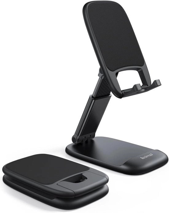 Supporto per Telefono Opaco per Ufficio - Sostegno per iPhone 13 13 Pro 12 Pro Max Mini 11 Pro Xs Max X 8 SE S21 S20 4"-8" Telefoni Cellulari - Nero