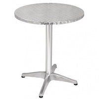 Tavolo a Colonna Ø70x70 h cm in Alluminio Grigio