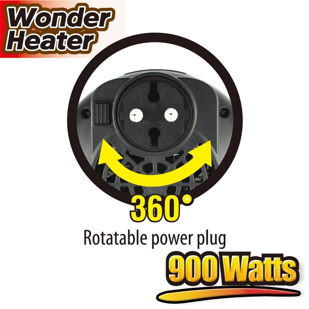 Trade Shop - Stufa Elettrica Portatile 900w Wonder Heater Portatile Regolabile Da 15° A 32°c -