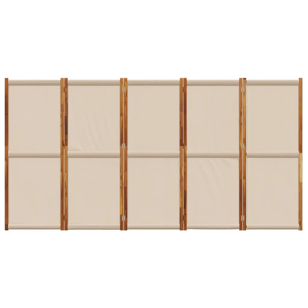 Divisorio a 5 Pannelli Tortora 350x180 cm 4003365