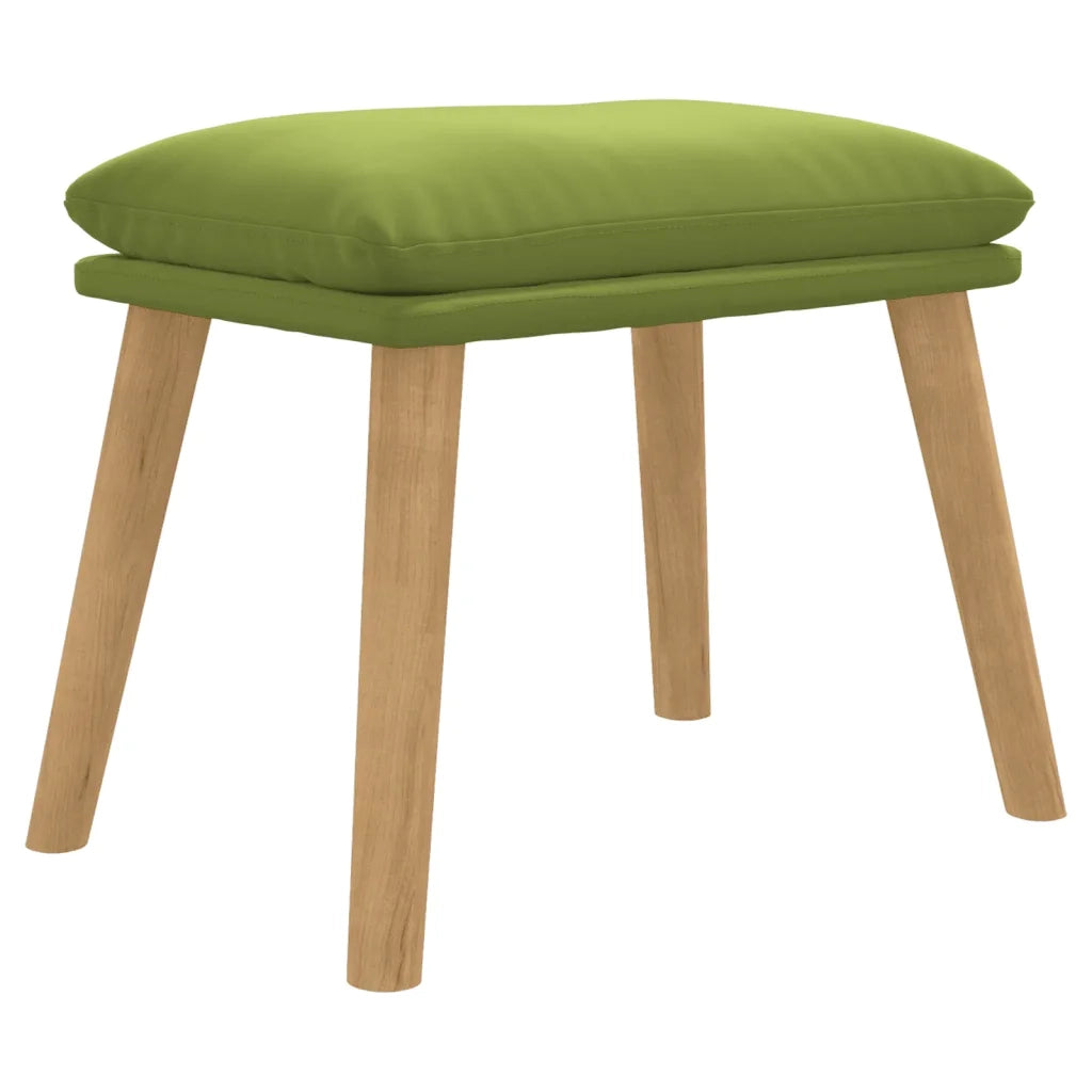 vidaXL Poggiapiedi Verde Chiaro 45x29,5x35 cm in Velluto