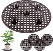 Supporto per piante standard per vaso di fiori 30 cm - Rostro per vaso di fiori rotondo con rete di drenaggio per interni ed esterni - Set di 5 - Adatto per bonsai, piattini, vasi per piante