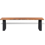 Panca-Sgabello in Legno Massello di Acacia 160 cm